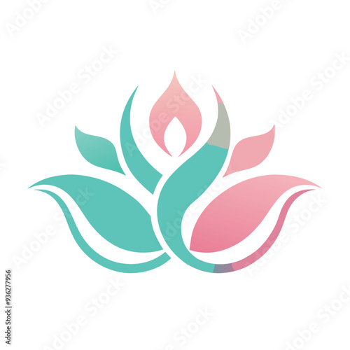 Elegant beauty logo featuring a floral element in a minimalist style, perfect for skincare, salon, wellness, and natural cosmetic branding design