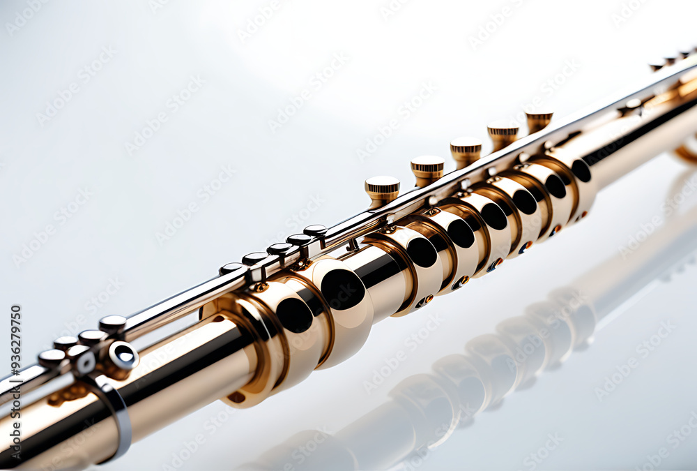 Fototapeta premium flute isolated white background simple png format