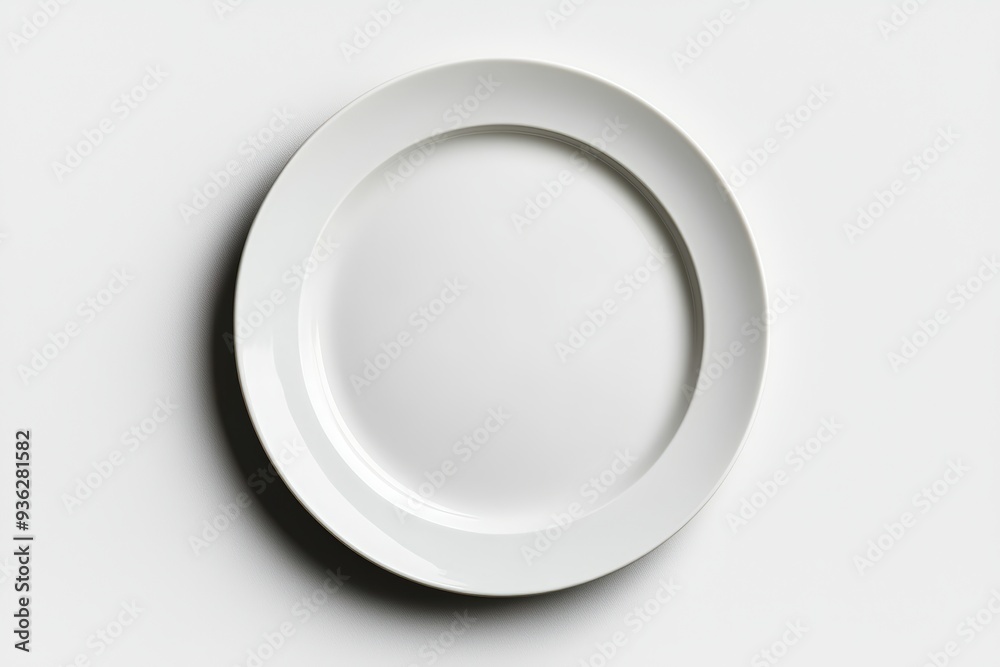 A minimalist white plate on a clean background, ideal for showcasing culinary presentations or restaurant menus. A minimalist white plate on a clean background, ideal for showcasing culinary presentations or restaurant menus.