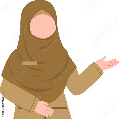 Muslim woman teacher