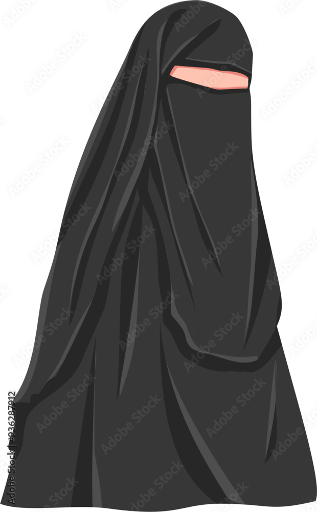 Muslim woman wearing niqab Muslim woman wearing niqab