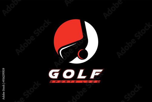 Golf logo vector graphic for any business especially for sport team, club, community.