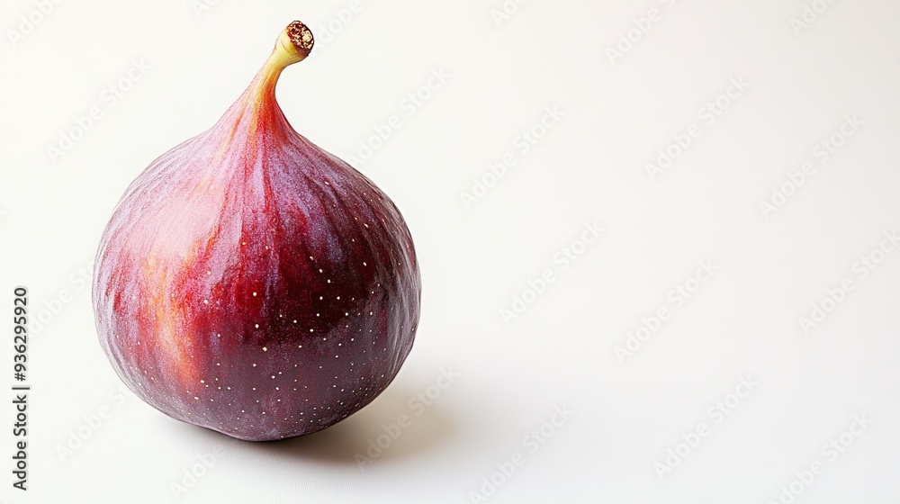 Fototapeta premium Fresh Fig on White Background