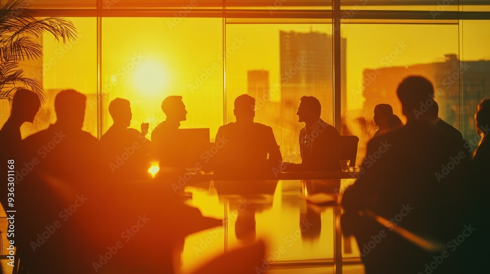 close up Silhouettes of a business team in a meeting, discussing strategies and collaborating on projects concep for teamwork, corporate culture, and professional close up Silhouettes of a business team in a meeting, discussing strategies and collaborating on projects concep for teamwork, corporate culture, and professional