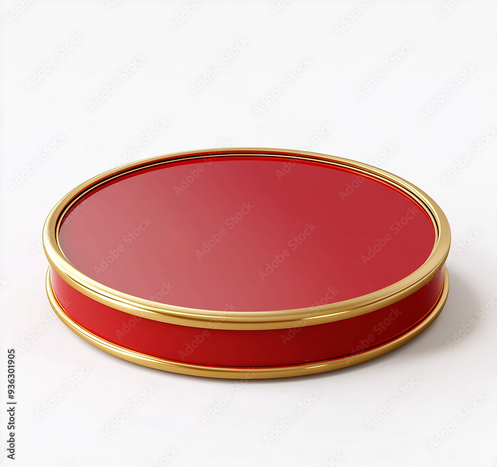 Red and gold podium Chinese New Year Red and gold podium Chinese New Year