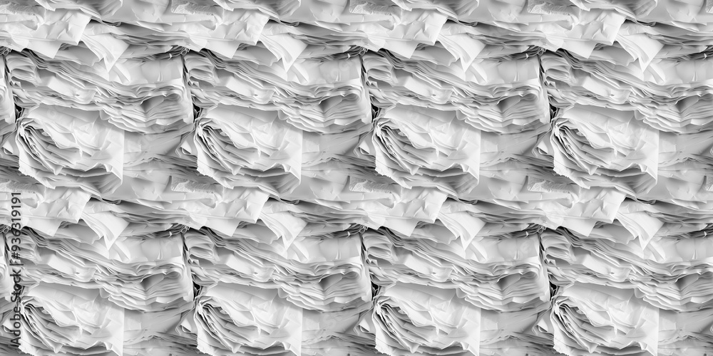 Fototapeta premium Archive photocopy paper texture with a vintage, worn appearance. Seamless texture background. Pattern design