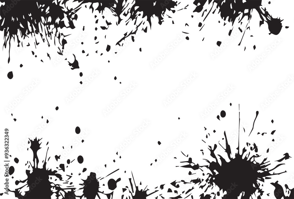 Obraz premium Grunge Distressed Paint Splash Background Texture.