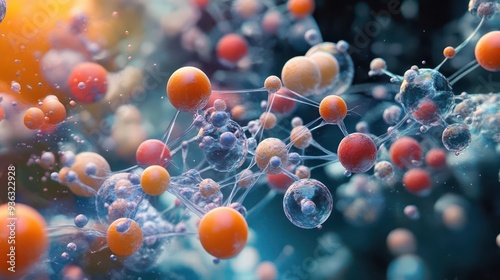 Enzymesubstrate interaction at a molecular level, with detailed focus on the chemical bonds being formed or broken photo