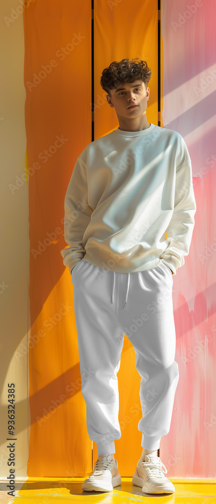 Transparent sweatpants for a mockup design Transparent sweatpants for a mockup design