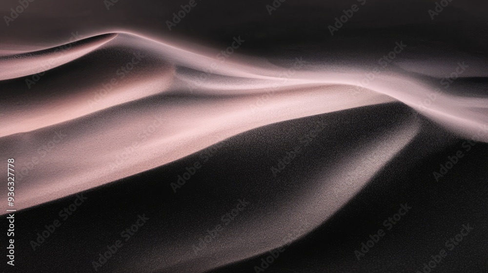 Fototapeta premium Abstract background, delicate texture of fine sand, gentle flow, natural sand dunes, shimmering, dark red, slowly blurred, Morandi color system, abstract art elements, mobile wallpaper, texture