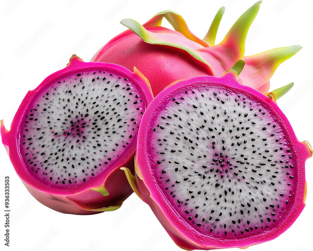 Vibrant Sliced Dragonfruit Vibrant Sliced Dragonfruit