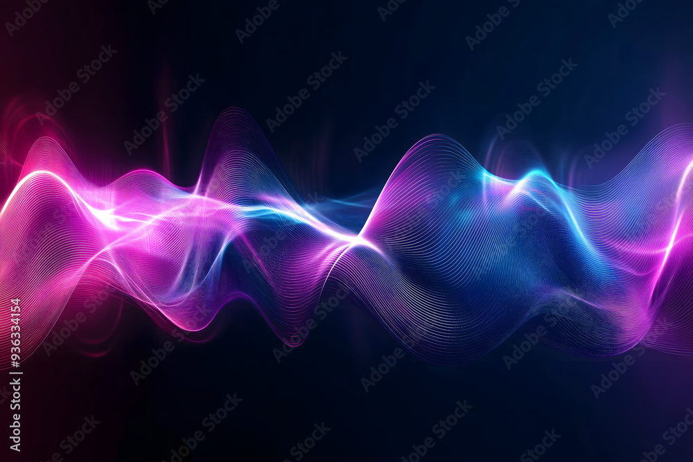 Obraz premium Abstract sound wave background 