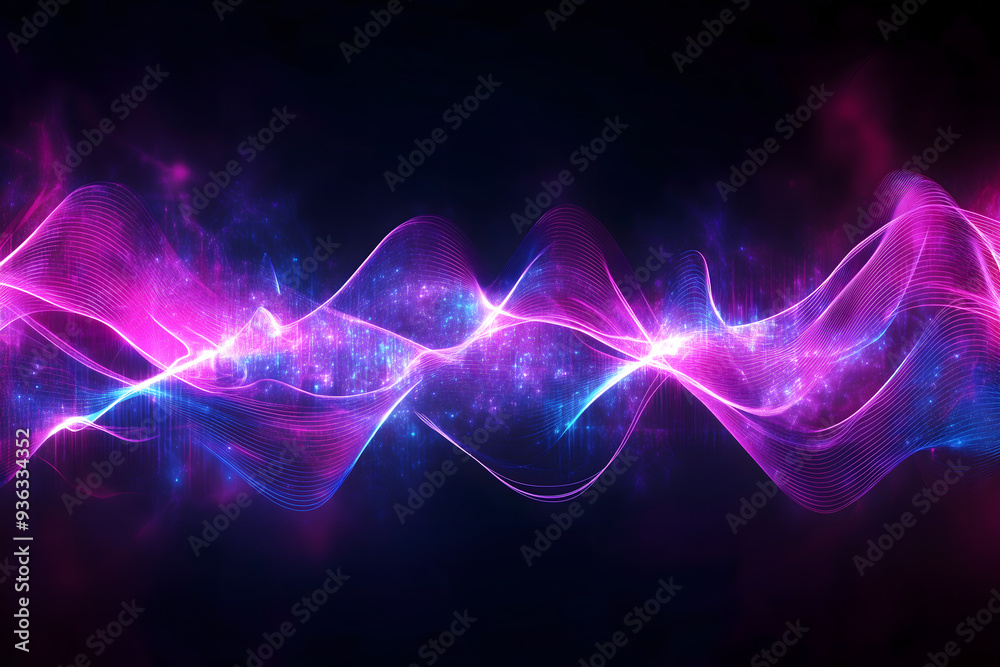 Obraz premium Abstract sound wave background 