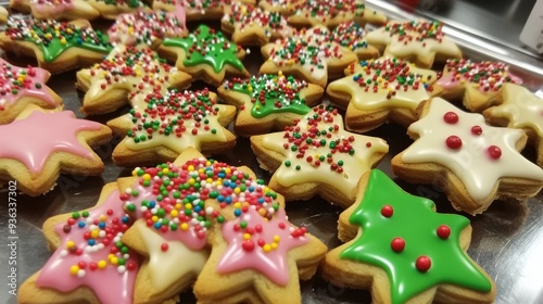 Colorful Christmas Cookies 