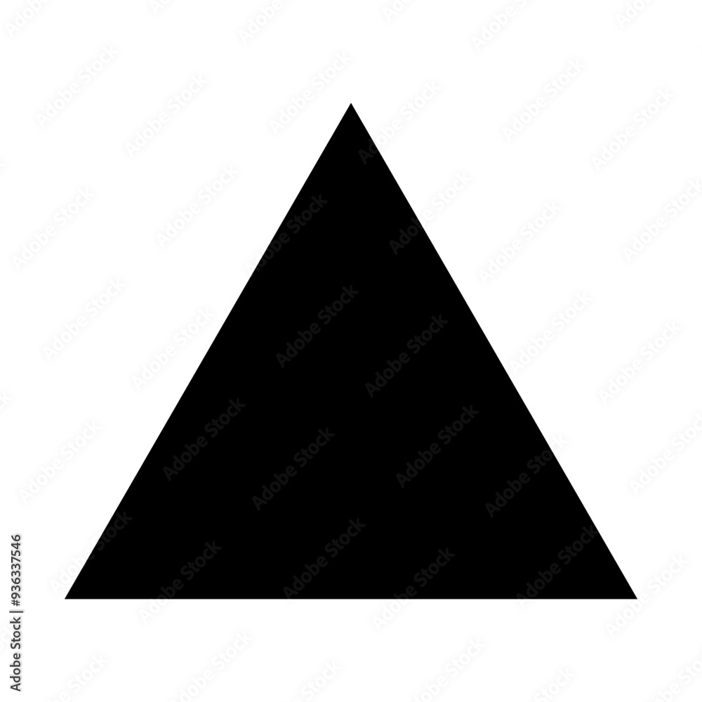 Triangle icon. Triangle shape for design. Vector illustration isolated on white background. Triangle icon. Triangle shape for design. Vector illustration isolated on white background.