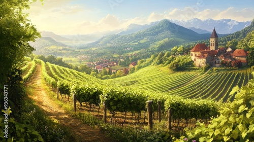 Rustic Charm of Vineyards: Capturing the Essence of Winemaking in Scenic Countryside Villas