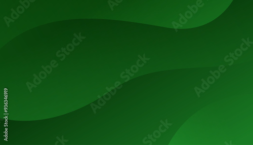 Green abstract wave background. Dynamic shapes composition. Vector illustration