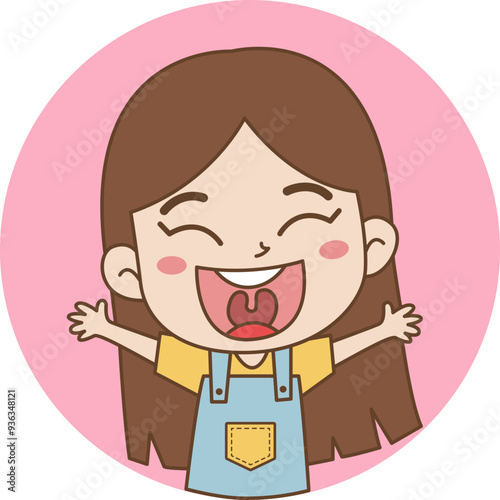 Happy Kids Vector Clipart