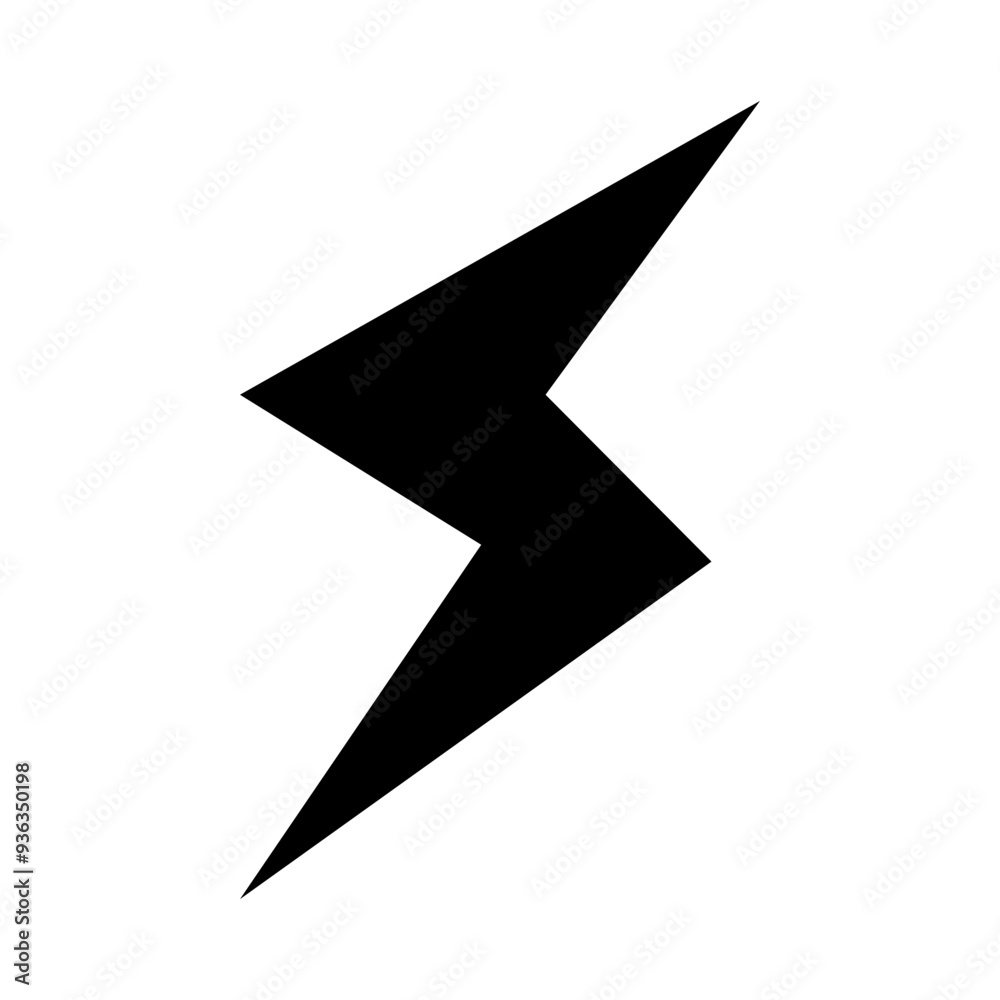 Lightning flash icon symbol sign isolated on white design. Vector illustration Lightning flash icon symbol sign isolated on white design. Vector illustration