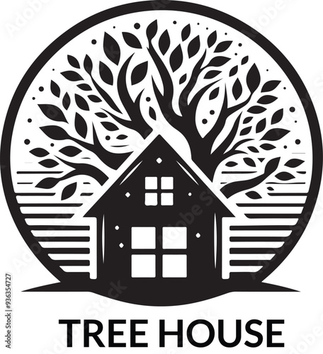 A Tree House Logo Design