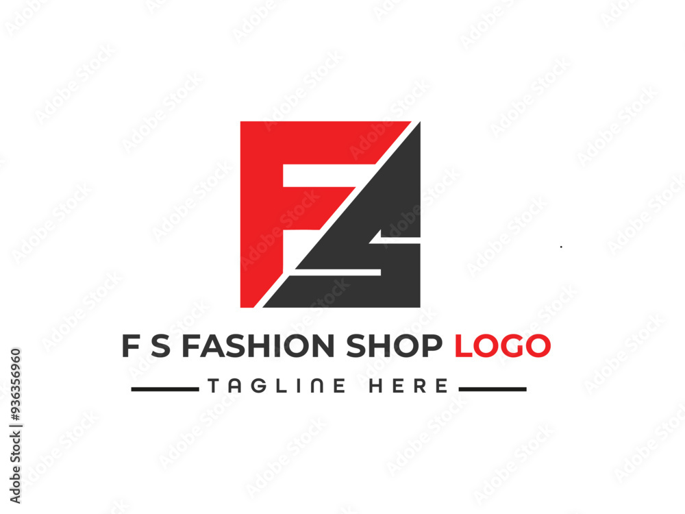 F S. Fashion Business Logo Design Vector Template. F S. Fashion Business Logo Design Vector Template.