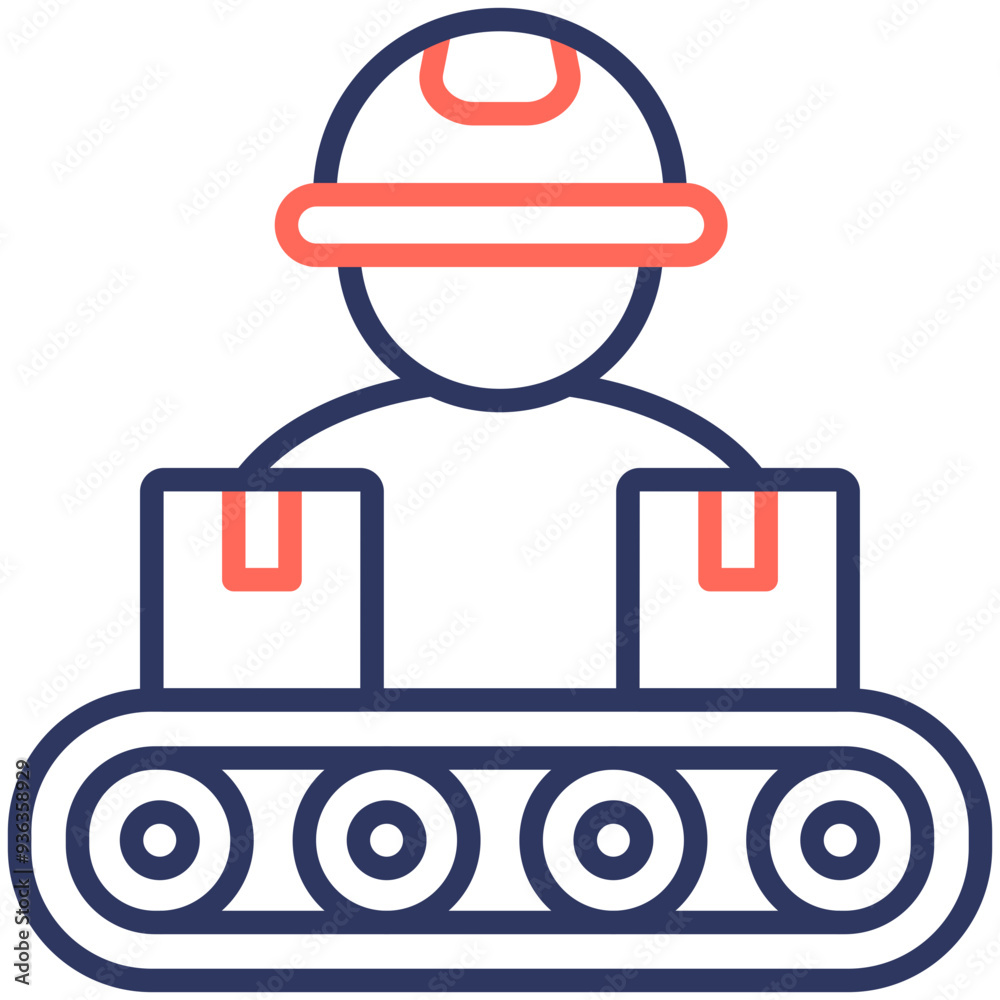 Obraz premium Manufacturing Icon