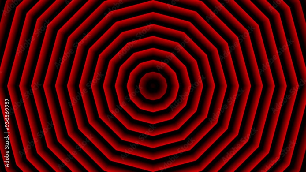 Abstract red colors polygonal shapes background tunnel animation come from center. Red Backgrounds motion graphic is geometric background loop footage for download to create fashion