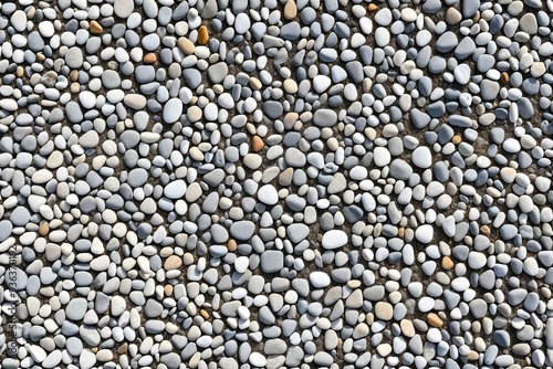 A detailed view of variously shaped and sized rocks photo