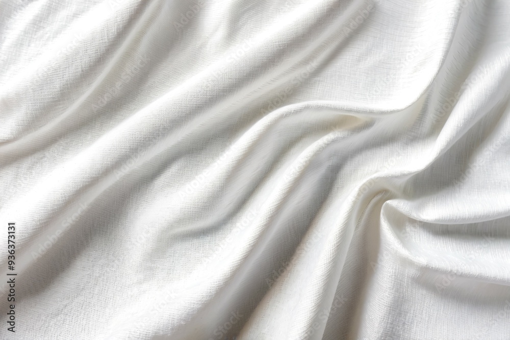 Naklejka premium A detailed shot of white fabric texture