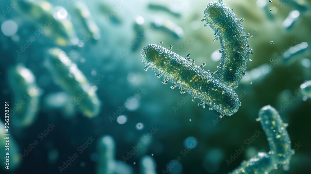 Fototapeta premium Microscopic View of Bacteria