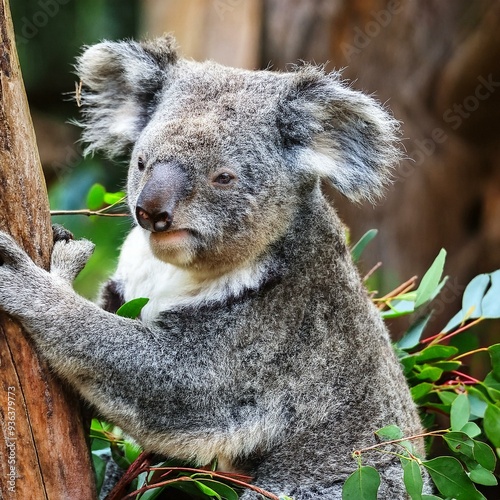 Koala mit Eukalyptus: Ein Blick in die Natur