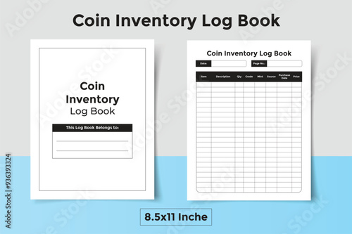 Coin Inventory Log Book