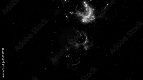 Colorful Cosmic Nebula Animation in 4K - Enigmatic and Dynamic Space Patterns with Celestial Swirls for Futuristic Visuals and Creative Projects