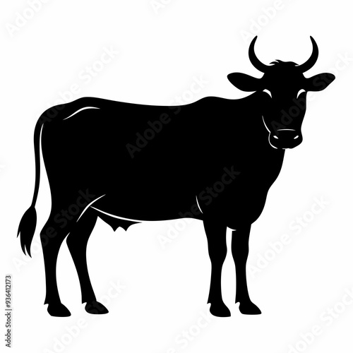 silhouette-of-a-cow 