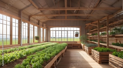 inside of a greenhouse