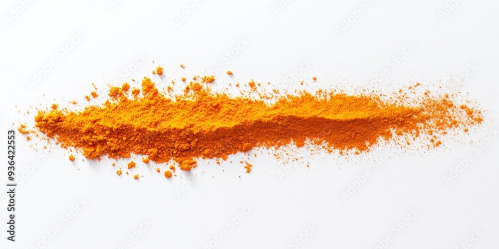 Vibrant Orange Spice Spread, a bold line of rich orange spice powder elegantly spread across a clean white surface, creating a striking visual contrast and inviting texture. Vibrant Orange Spice Spread, a bold line of rich orange spice powder elegantly spread across a clean white surface, creating a striking visual contrast and inviting texture.