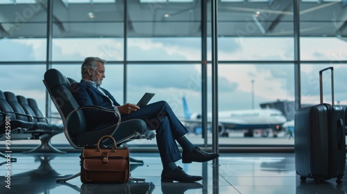 The businessman at the airport photo