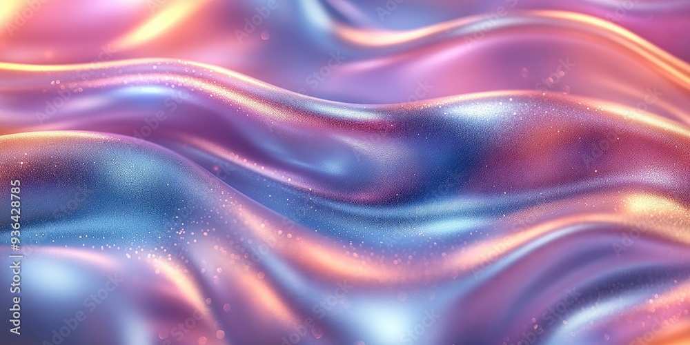 Abstract, Shiny, Colorful Waves Abstract, Shiny, Colorful Waves