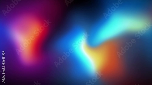 liquid background, Abstract blurred background with blue, purple, orange and yellow colors.