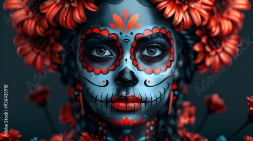 Illustration Beautiful Woman Dressed For