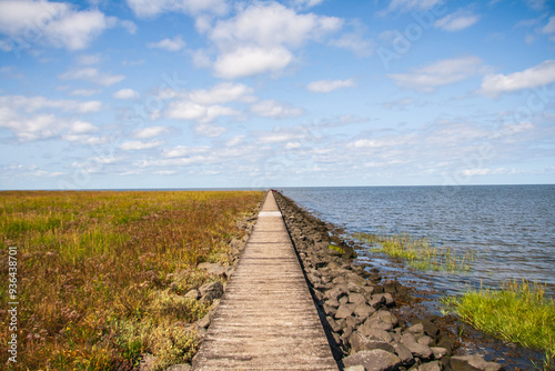 Damm an der Wurster Nordseeküste