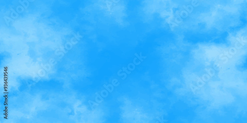 Abstract white and blue color frozen ice surface design background. oft sky blue watercolor sky and clouds, Light blue background with watercolor. gradient light white sky background with clouds.