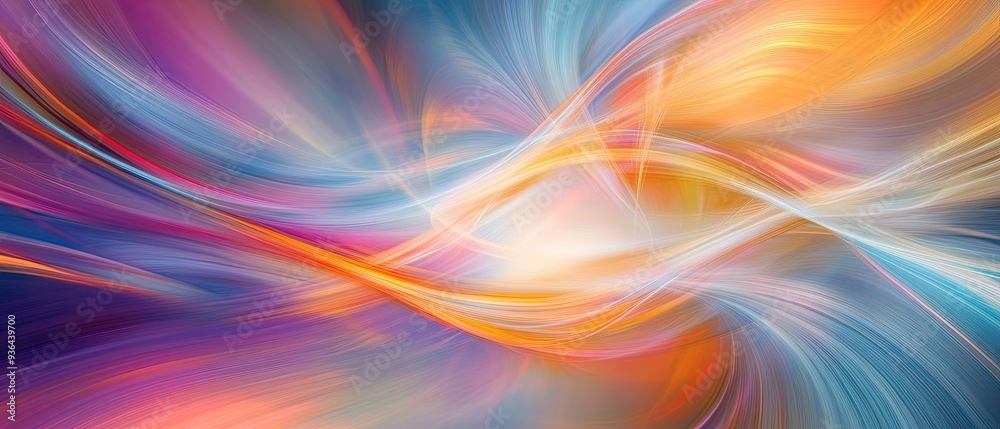 Ethereal abstract light play showcasing cascading beams of light in a harmonious interplay of colors and shapes creating a surreal scene Ethereal abstract light play showcasing cascading beams of light in a harmonious interplay of colors and shapes creating a surreal scene