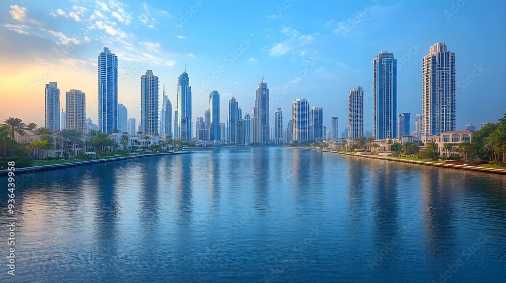 Naklejka premium City scene