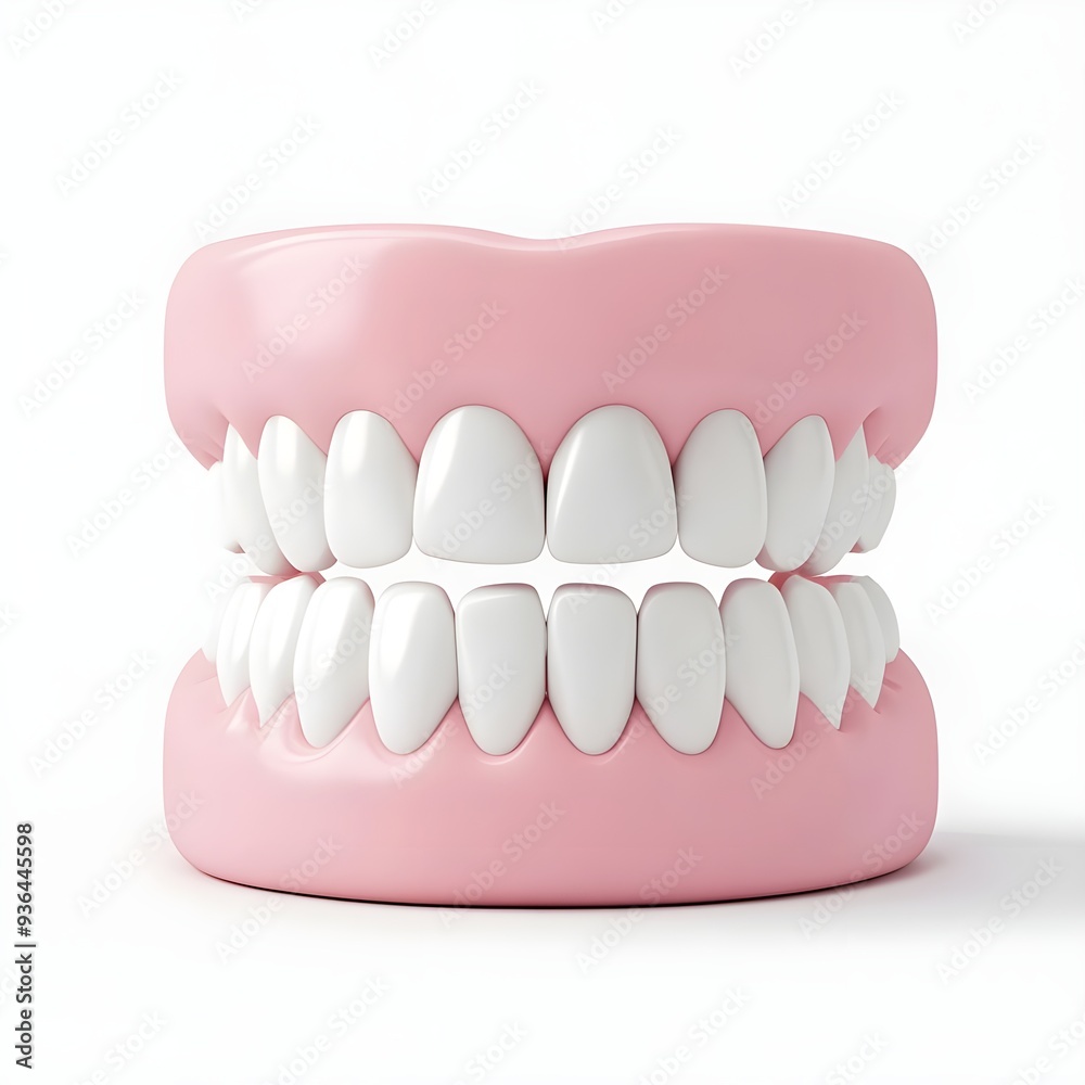 Human teeth model isolated on white background. Human teeth model isolated on white background.