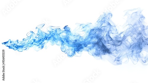 Abstract Blue Smoke Waves.