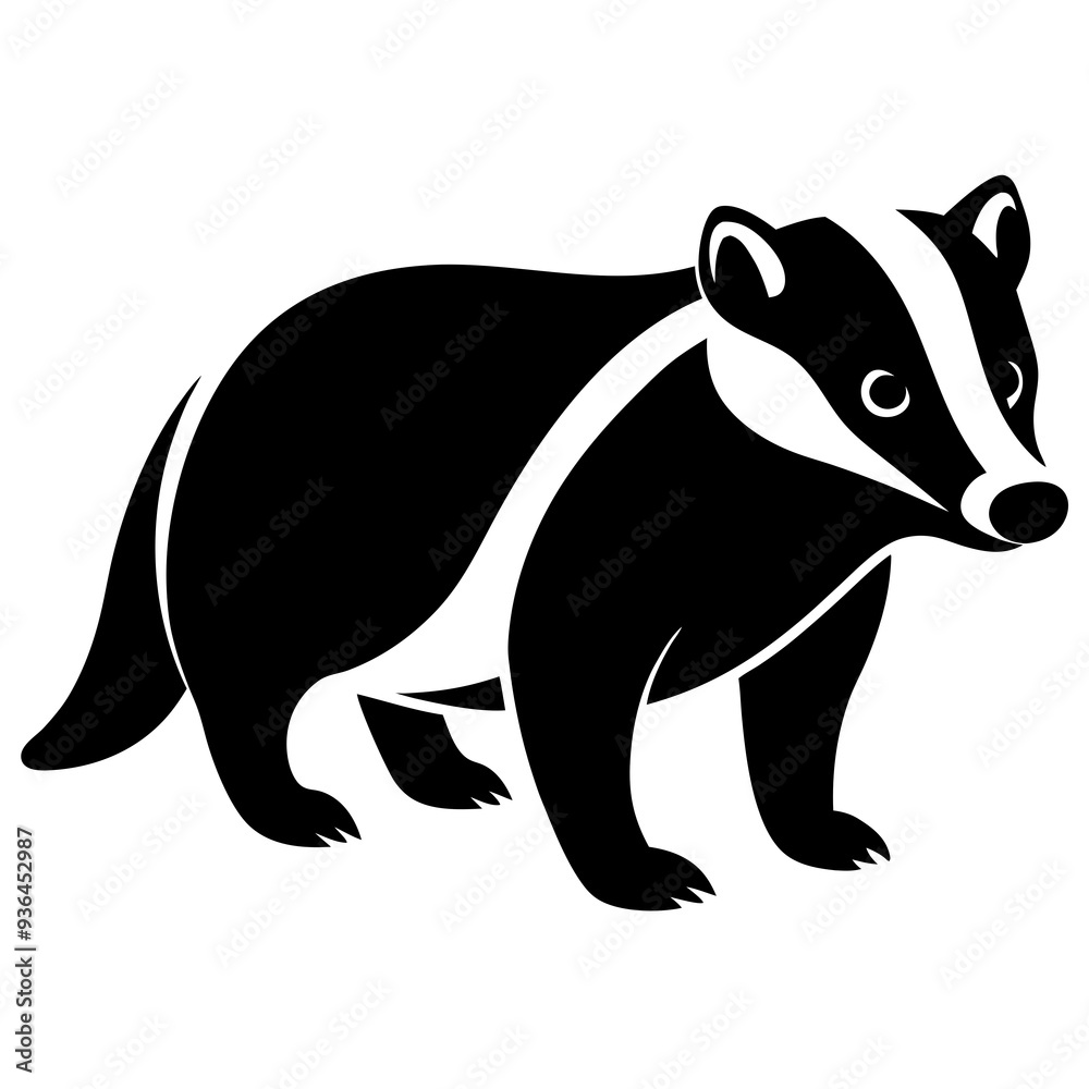 Fototapeta premium various bear silhouettes on the white background