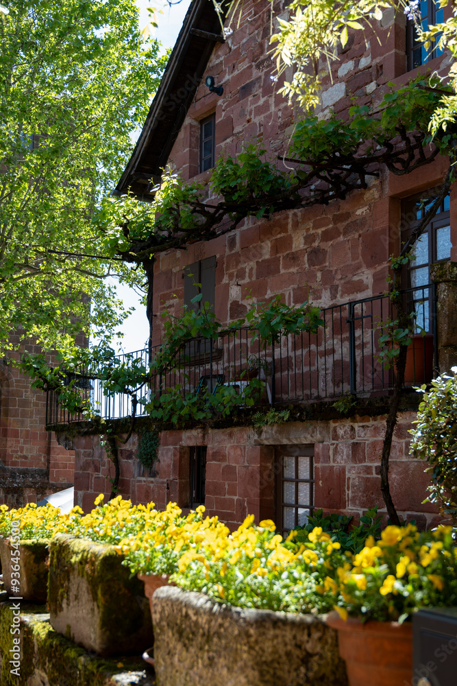 Φωτογραφία Collonges-la-Rouge village, one of the most beautiful villages in France with ho