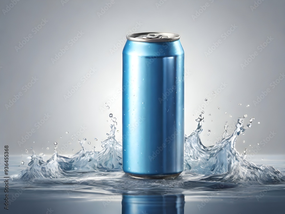 Mockup of a beverage drinks can with Dewy Condensation, beverage marketing tools. Mockup of a beverage drinks can with Dewy Condensation, beverage marketing tools.