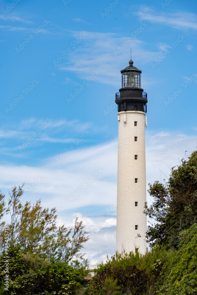 Lighthouse of Biarritz in touristic Biarritz city, Basque Country, Bay of Biscay of Atlantic ocean, France Lighthouse of Biarritz in touristic Biarritz city, Basque Country, Bay of Biscay of Atlantic ocean, France